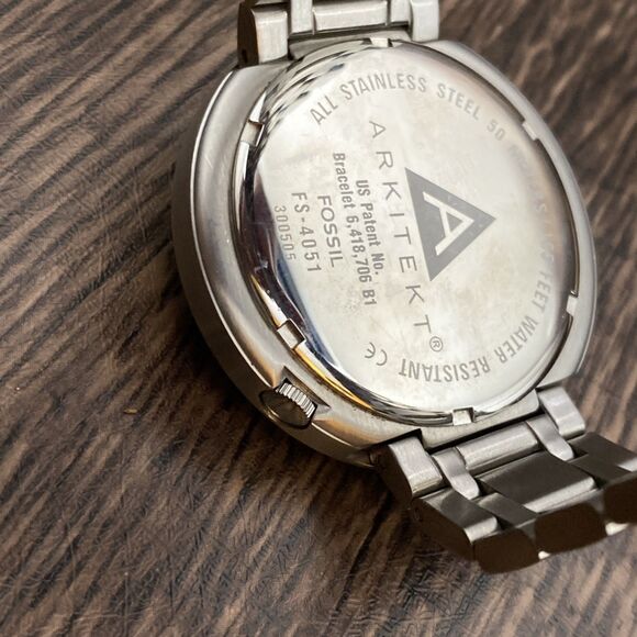 Fossil Arkitekt FS4051 Mens Watch Black Dial Working With Date Display - Picture 3 of 10